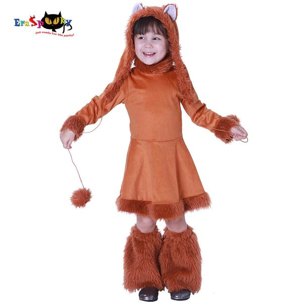 Fantasia de halloween apagável para crianças, fantasia de raposa doce para meninas, natal, aniversário, cosplay, vestido infantil, chapéu e capa de bota 2018cosplay