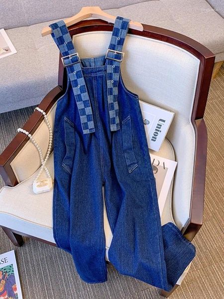 Damen Jeans Denim Jumpsuits Frauen Baggy Lässige Mode Vintage Chic Allgleiches Streetwear Sommer Harajuku Koreanisch 5XL