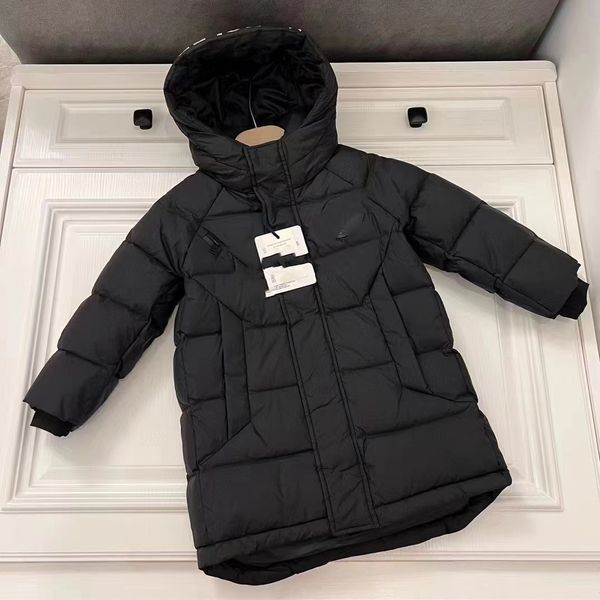 capretto piumino designer ragazzo nero moda outwear set di abbigliamento stile Inghilterra neonate bianchi inverno neve cappotti caldi vestiti