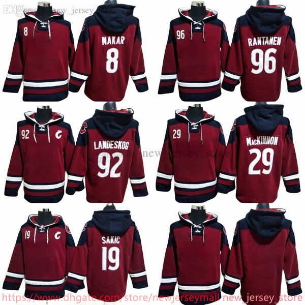 DIY Designer Landeskog Hoodie Herren Kinder Frau Sakic MacKinnon Rantanen Winter Plüschpullover Mit Kapuze Ins Mode Jugend Studenten Frühling und Herbst Team Hoodie