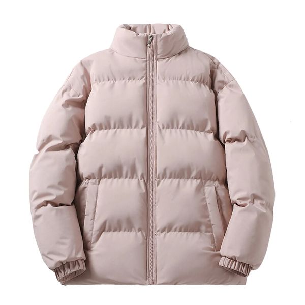 Homens Down Parkas Estilo Coreano Roupas de Inverno Candycolored Cottonpadded Jaquetas Casaco Gola Alta Grosso Estudantes Universitários Homens Jaqueta Acolchoada 231020