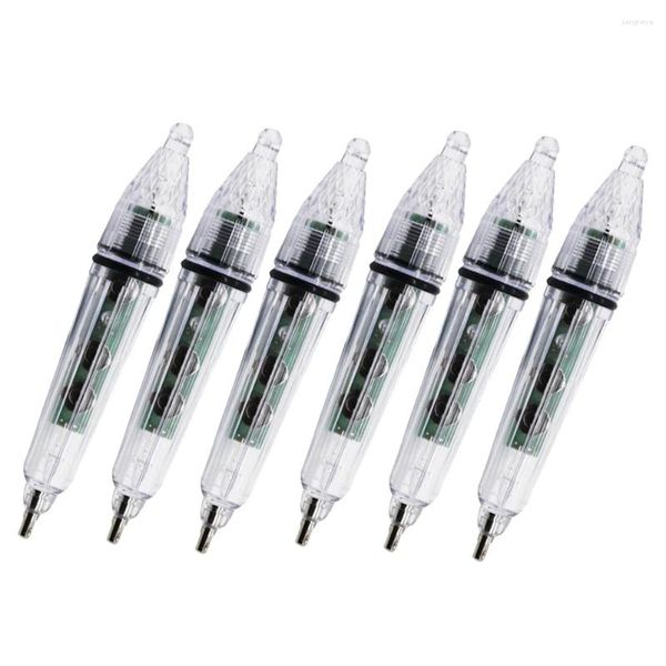 Faróis 6 pcs gota profunda LED luz subaquática pesca impermeável isca isca lâmpada ferramentas para água salgada água doce