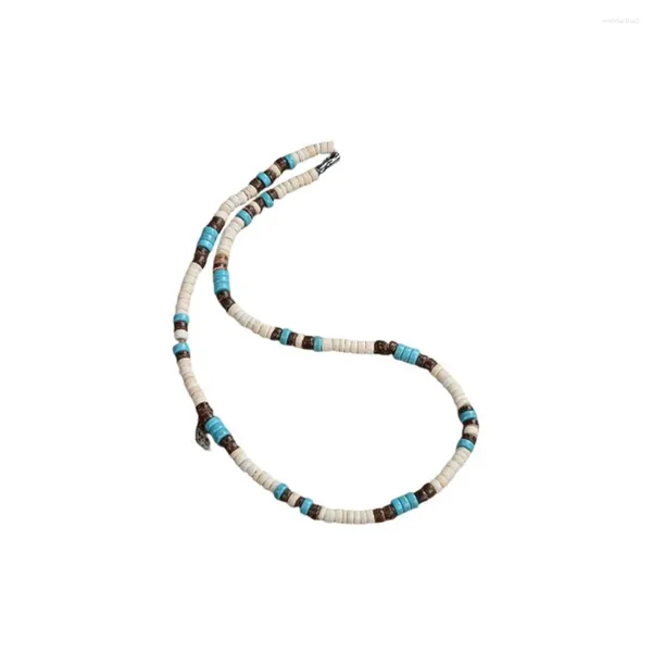 Ketten Halsketten Perlen Surfer Stil Halskette Böhmen Charme Tribal Kette Schmuck Kleidung Zubehör Frauen Männer Halsband