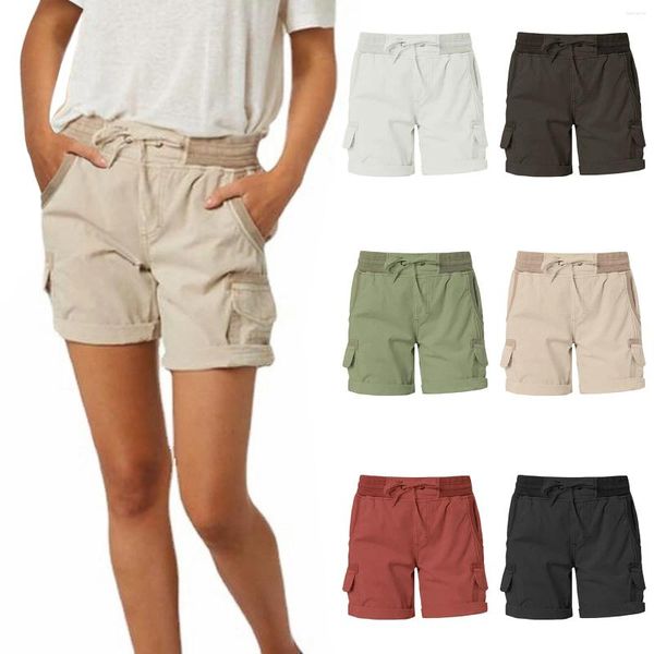 Pantaloncini attivi da donna Cargo Summer Loose Hiking con tasche Pantaloni casual da donna Taglia 16