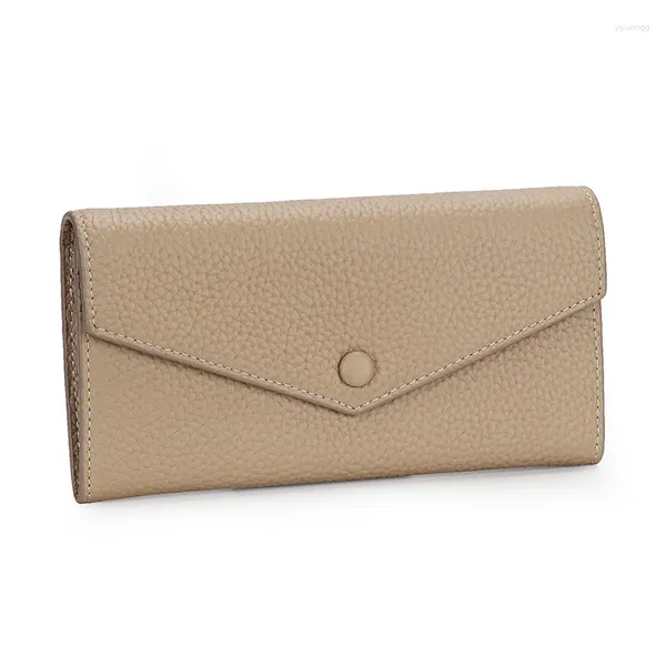 Geldbörsen URBAN MASTER Rindsleder Lange Damen Geldbörse Große Kapazität Echtes Rindsleder Umschlag Schlanke Clutch Telefon Geldbörse Dompet Pria Kanvas