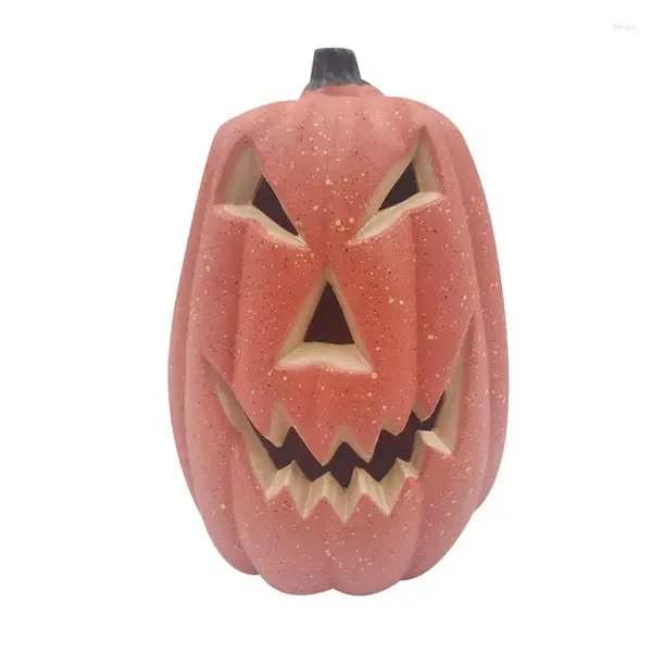 Portacandele Lanterna di zucca Jackolantern illuminato con batterie a bottone Casa stregata Prop 17x20CM