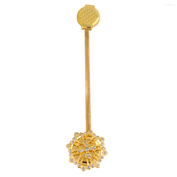 Decorazioni per la casa Fermatenda magnetici Clip in lega Fermatenda in corda Fibbie decorative alla moda per camera da letto (Oro)