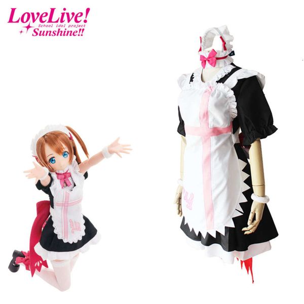 cosplay Lovelive Honoka Kousaka Cameriera Cosplay Ragazze Lolita Dress Fancy Set completo Janpanese Anime Costumecosplay