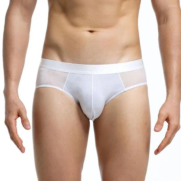 Mutande Uomo Traspirante Slip sexy Intimo Custodia grande U Convesso Tronco Mutandine Tanga Gay Sottovesti Lingerie Cueca Calzoncillos