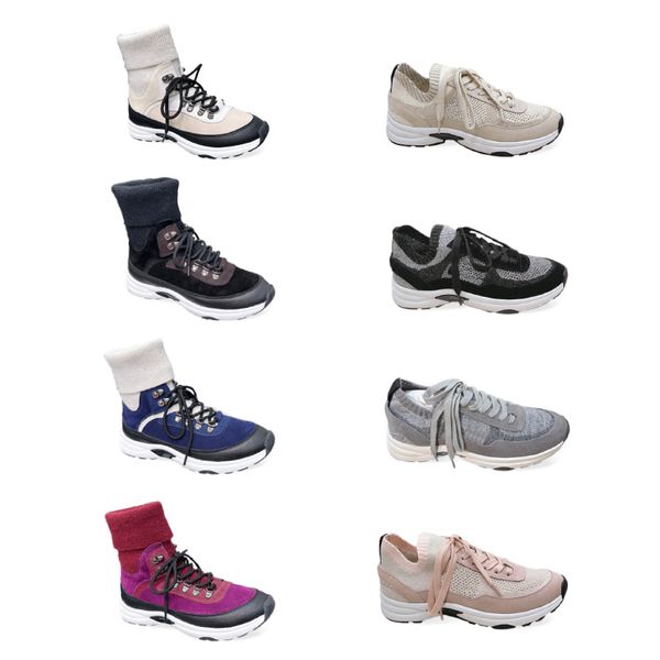 SPEED Sneaker CCstyle Wildleder-Kalbsleder-Strick, dunkelviolett, Burgunderrot, Stretch-Schuhschaft, perfekte Mischung aus Stil und Komfort.