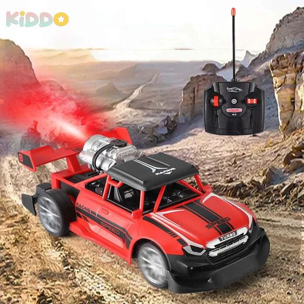 Elektrisches RC-Auto 1 20 RC Drift Stunt mit Sprühlicht, ferngesteuert, wettbewerbsfähiges Renn- und LKW-Spielzeug für Kinder für Jungen 231019