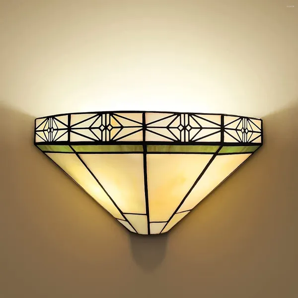 Wandlampen, Tiffany-Wandlampen, Buntglas, zum Aufhängen, Vintage-Stil, Beleuchtung, Dekor für Flur, Treppe, Schlafzimmer, Kino, Badezimmer