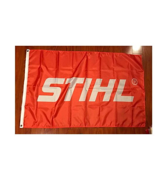 Stihl bandeira laranja banner motosserras ferramentas equipamentos 3x5 pés decoração bandeira com ilhós de latão frete grátis 1754814