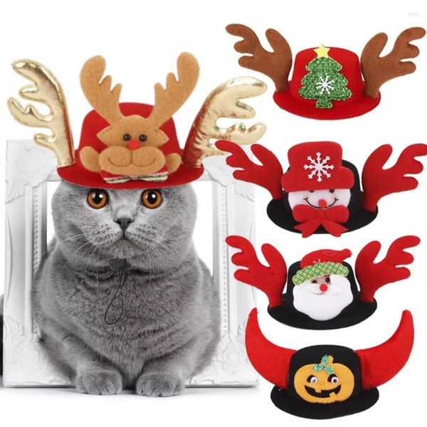 Hundebekleidung, Weihnachten, Haustierhut, niedliche Neuheit, festliche Accessoires, Hüte, Kostüm für Hunde, Katzen, Kürbis, verstellbar