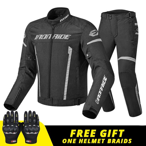 Jaquetas masculinas à prova d'água jaqueta de motocicleta homens calças de equitação corrida moto jaqueta corpo armadura proteção equipamento motocross terno com linner 231020