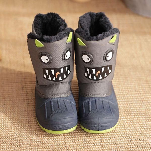 Little 2024 Babyschuhe New Kids 23095 Kinder-Schneestiefel Devil High Top-Schuh aus hochwertiger Baumwolle SKU China Factory