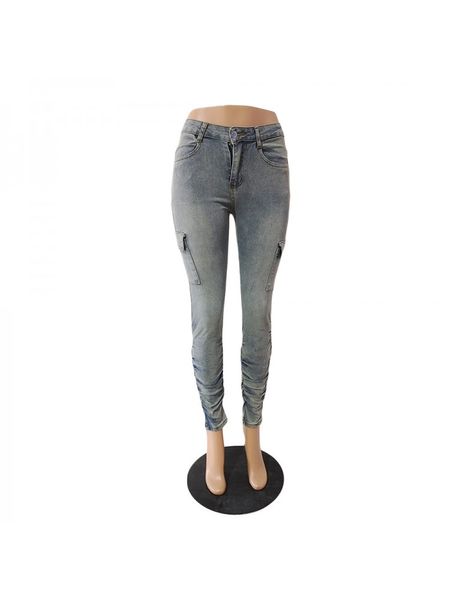 Модные джинсовые джинсы с низкой талией для женщин, оптовая продажа брендового дизайнера