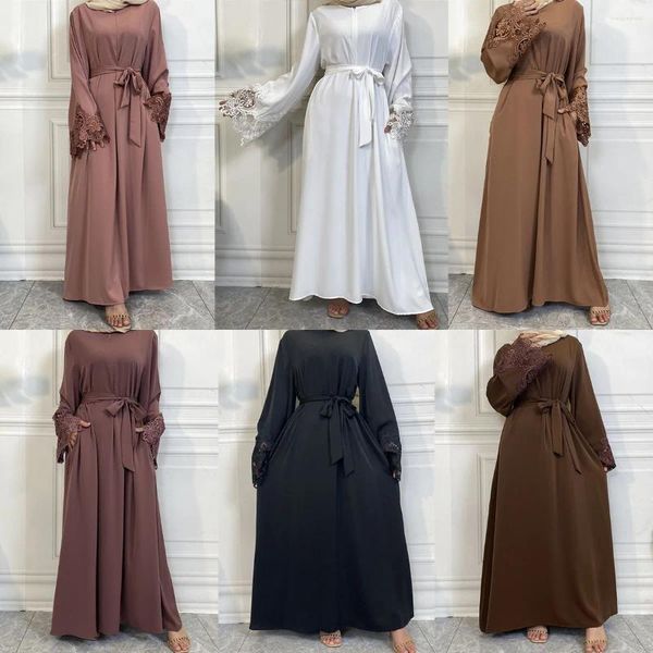 Ethnische Kleidung, muslimisches Abaya-Kleid, Dubai, langes Damenabendkleid, marokkanischer Kaftan, Mutter-Reißverschluss vorne, Nida-Design, weibliche türkische Kleider