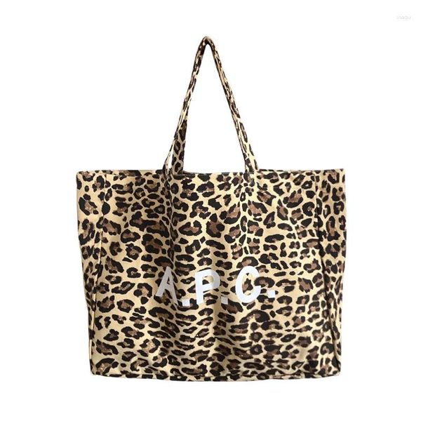 Borse da sera Borsa a tracolla in tela Stampa leopardata Borsa elegante da donna Shopping Moda Tendenza Pendolare Lettera tutto-fiammifero Grande capacità