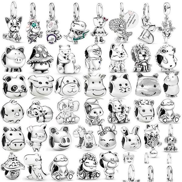 Charms Sier placcato fascino tallone elefante lega serie animali koala perline misura accessori braccialetto pan originale per la creazione di gioielli goccia Dhlgc