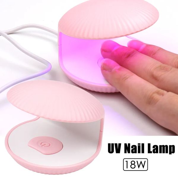 Asciuga unghie 18 W Shell Lampada UV Asciugatrice Mini Single Finger Egg P oterapia Macchina Asciugatura rapida Strumenti per manicure polimerizzati con vernice portatile CA053 231020