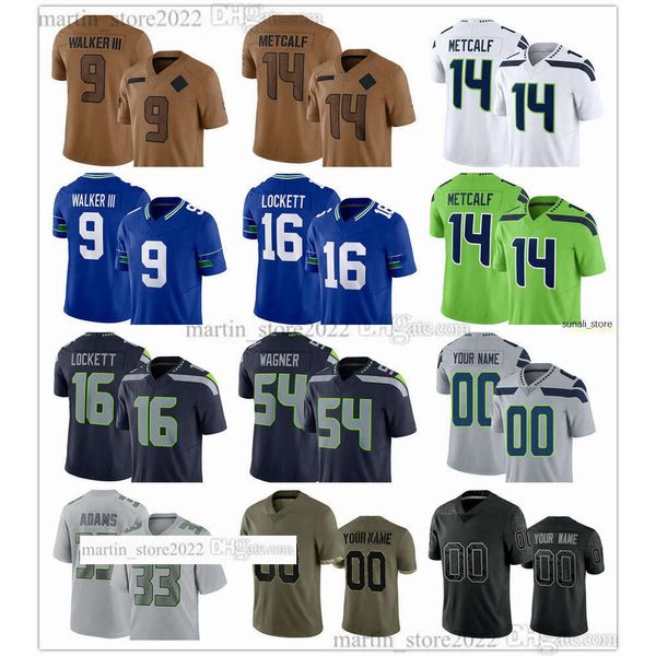 Maglia 2023 12 Fan 80 Steve Largent 96 Cortez Kennedy 7 Geno Smith 67 Charles Cross 56 Jordyn Brooks 21 Devon Witherspoon 2 Drew Lock 4 Michael Dickson 87 Noah Fant