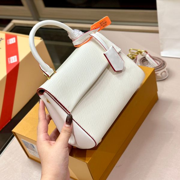 Neue Mode Designer Tasche Frauen Schulter Lady Wave Clutch Tote Klassisches Design Grace Plain Farbe Weiches Leder Louies Handtasche Trend Marke Nylon Gürtel Griff Brieftasche Taschen