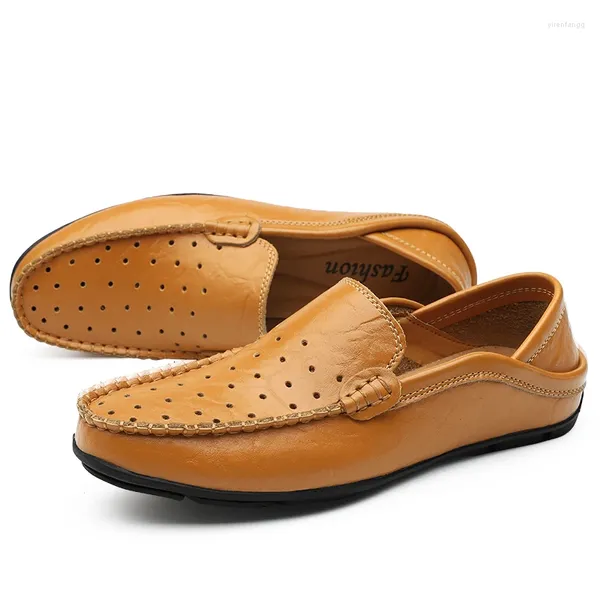 Модельные туфли 2023 Роскошные мужские кожаные деловые мужские туфли на плоской подошве в горошек с дышащей поверхностью на каждый день