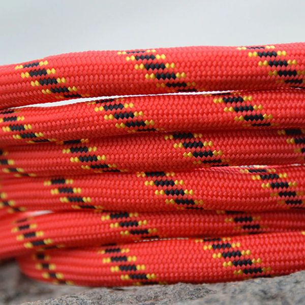 Climbing Ropes Safety Rope Rock Climbing Rope 10M 10mm Equipment Polyester Red/Bule Tree Wall Brand Durable And Practical 231021