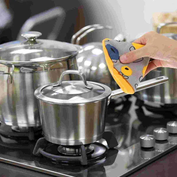 Masa Paspasları Üçgen Pot Ceket Mutfak Kavrama Kapağı Kısa Stok Tutucu Pişirme Tepsileri Fırın
