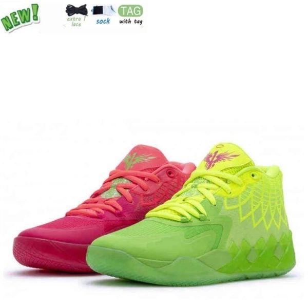 Lamelo sapato atacado tênis de basquete mb.01 tênis de basquete para venda lamelos bola das mulheres dos homens iridescente sonhos buzz rock ridge vermelho