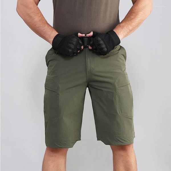 Pantaloncini da uomo estivi militari cargo da uomo impermeabili capispalla da uomo multitasche tattici militari da combattimento maschili