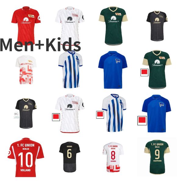 23 24 Hertha BSc Union Berlin Berlin Futbol Formaları Üçüncü Aaronson Becker Kral Khedira Laidouni Behrens Khedira Leite 2023 2024 Pia Tek Cunha Cordoba TrimMelfootball Gömlek