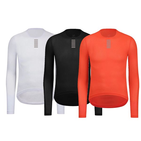 Jaquetas de ciclismo RISESBIK Mens Base Layer Manga Longa Bicicleta Camisa Esportiva Roupa Interior Corrida Bicicleta Undershirt 231020