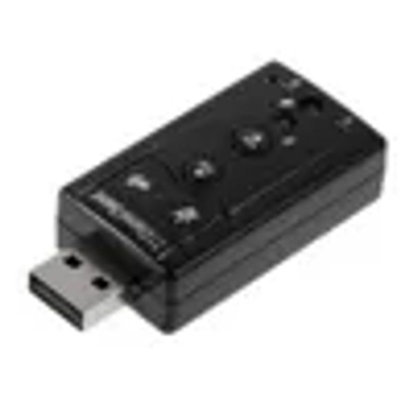 JP209B CM108 Mini USB 3D Canal externo Som Virtual 12Mbps Adaptador de placa de som de áudio de alta qualidade ZZ