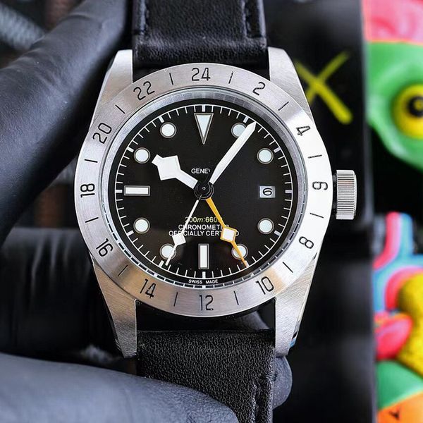 Black Bay Pro M79470-0001 AAA 3A Kalite Saatler GMT 41mm Hediye Kutusu Safir Kristal Otomatik Mekanik Hareket Jason007 A08