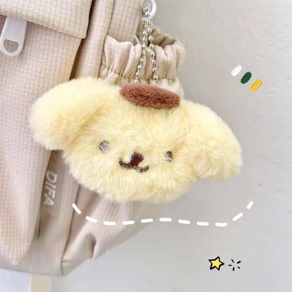 Peluş anahtarlıklar Japon sevimli anime köpek tavşan kedi küçük kolye anahtarlık çanta asılı dekorasyon sırt çantası dekoratif aksesuarlar çift 231020