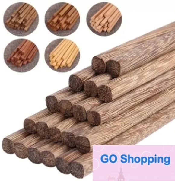 Nuove bacchette di bambù in legno naturale giapponese per la salute senza stoviglie in cera lacca Hashi