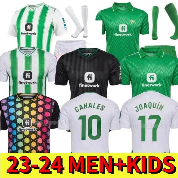 2023 24 novo real Betis ISCO camisas de futebol 2023 JOAQUIN FEKIR B.IGLESIAS CANALES WILLIAN J Shirt WILLIAM CAMARASA JUANMI VICTOR RUIZ Uniforme de futebol camisa de futebol