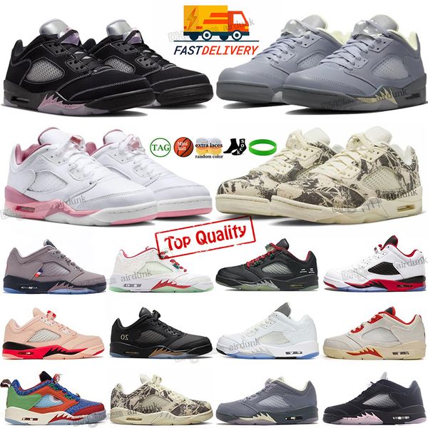 Scarpe da basket Jumpman 5s basse 5 Dongdan Jade Indigo Haze Doernbecher Chutney PSG Donna uomo Fire Red ragazze Scarpe da ginnastica basse rosa Scarpe da ginnastica sportive taglia 36-47