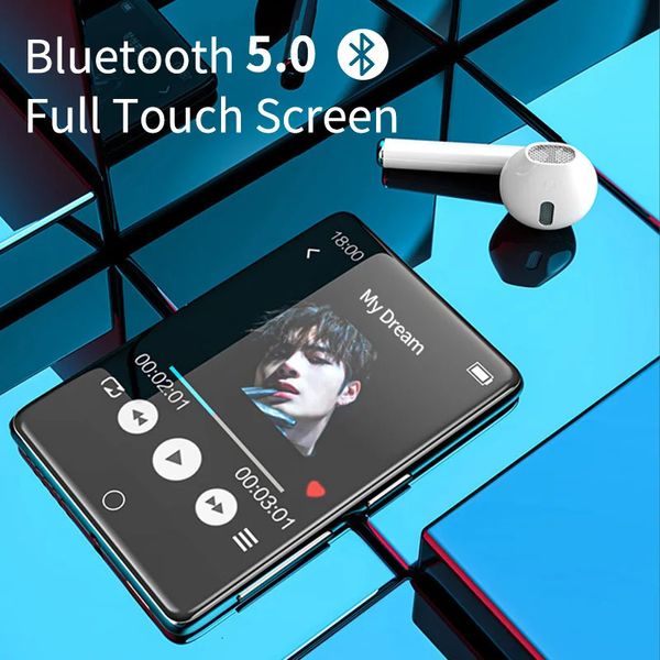 MP3-MP4-Player Original Ruizu Metall Bluetooth 5.0 MP3-Player 2,8-Zoll-Bildschirm Eingebauter Lautsprecher Touchscreen mit E-Book-Aufnahme Radio Video FM 231020