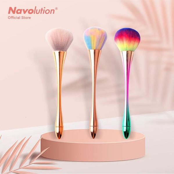 Ferramentas de maquiagem 3 estilos escova de poeira da arte do prego para manicure beleza blush pó pincéis moda gel acessórios 231020