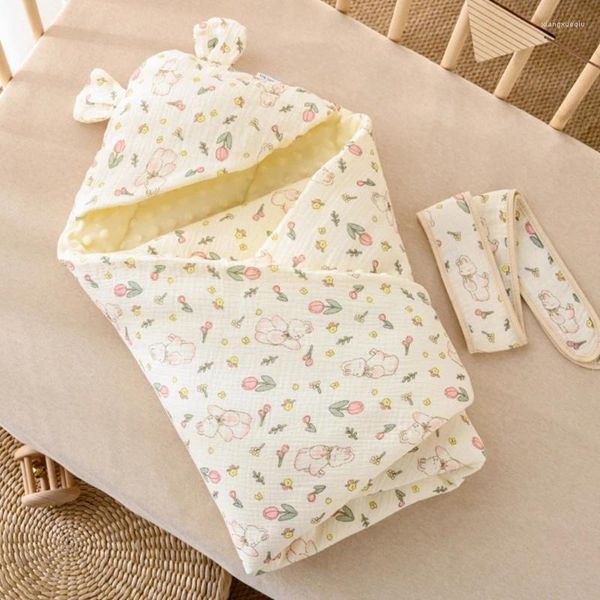 Decken Baby Cover Swaddles Quilt Kinder Säugling Baumwolle Musselin Decke mit Muster für Wraps
