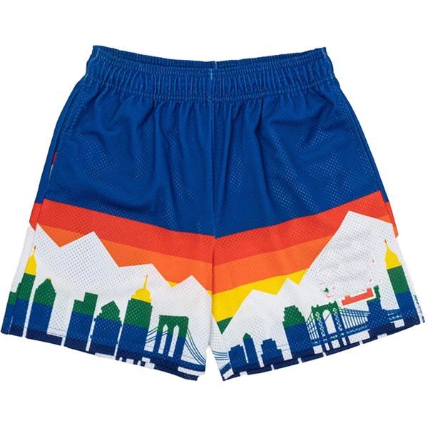 Pantaloncini da uomo Corti Mesh nuoto LA Short da basket T Short Con tasche Mesh hot T Short Per Sport Beach Swim Drifting Fast Quick Drying 3 pollici sopra il ginocchio