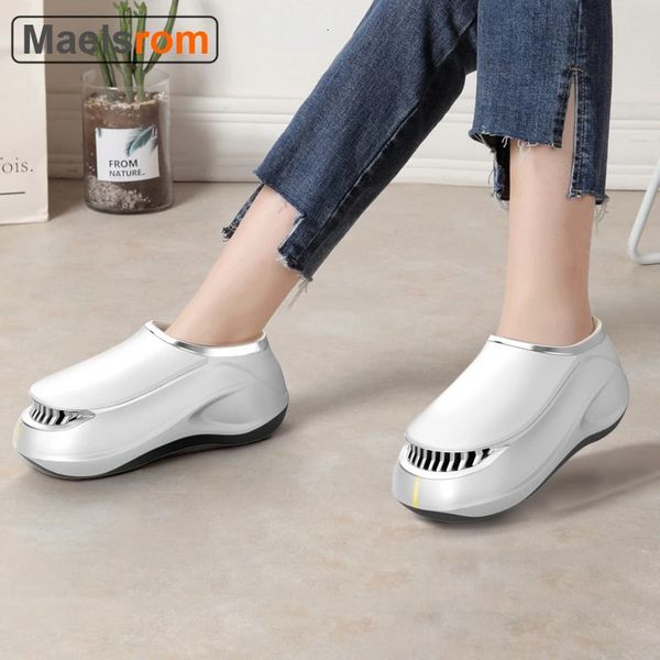 Fußmassagegerät, intelligenter Schuh, verbessert die Durchblutung, elektrisch, begehbar, Massageschuhe, 4 Farben, Luftheizung, Airbag 231020
