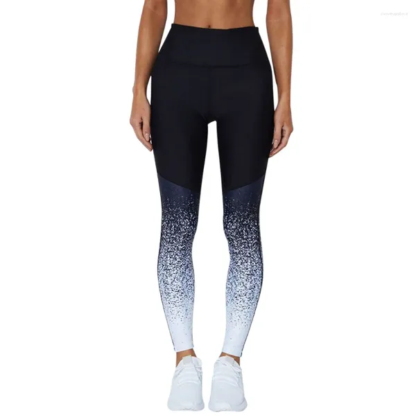 Yoga Kıyafetleri Spor Gradyan Renk Enerji Teşhal Kadın Egzersiz Fitness koşu Pantolon Taytlar Streç Spor Giyim Taytlar