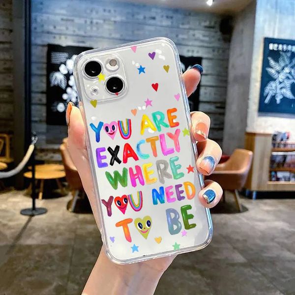 Casos de telefone celular Creative Heart Love Mobile Phones Case para 14 13 12 11 Pro Max MiNi Plus ou X XS XR Linda capa de iphone Funda Coque 231021