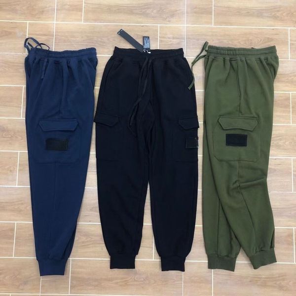 Designer-Marken-Jogginghose für Herren, Herbst, Winter, Frühling, Baumwolle, Joggerhose, elastische Sporthose, männlich, lässig, schwarz, Harems-Jogginghose, Hip-Hop-Fitness, lockere Jogginghose