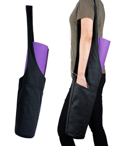 Регулируемая сумка для спортзала для йоги подходит для ковриков для йоги большинства размеров, большая сумка для хранения, широкий слинг с ремешком Gift3695382