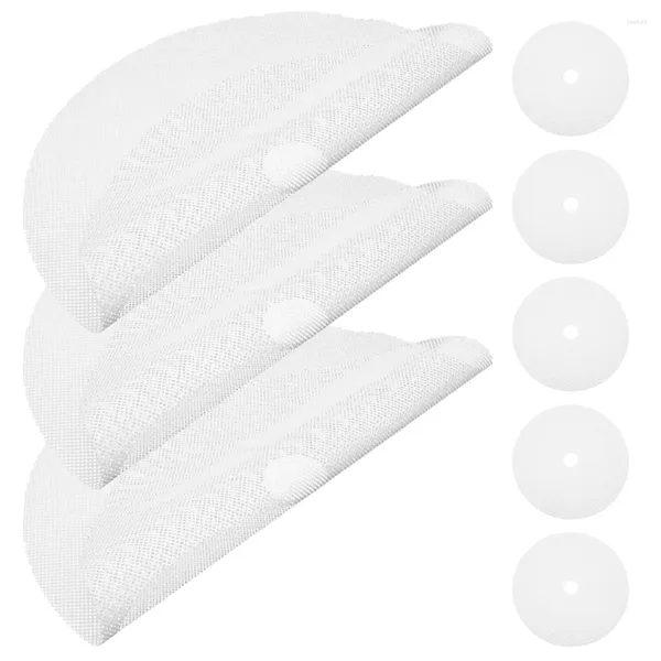 Tapetes de mesa 8 Pcs Rodada Secador Pad Silicone Steamer Cesta Desidratador de Alimentos Forro Mat Suprimentos Sílica Gel Jerky Pads